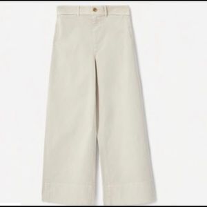 Everlane lightweight wide leg crop Chino size 12